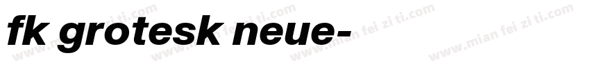 fk grotesk neue字体转换